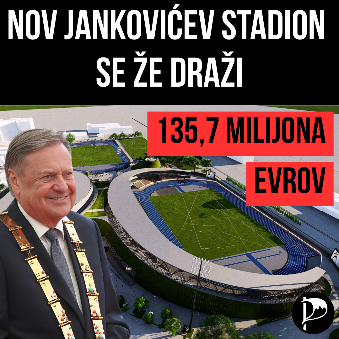 Nov Jankovićev stadion se že draži: več kot 135 milijonov evrov za atletski center