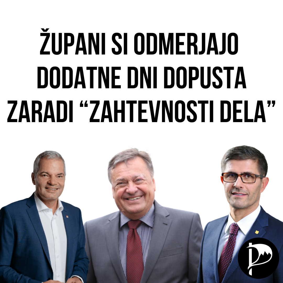 Župani si zaradi 'zahtevnosti dela' odmerjajo tudi do 8 dni dodatnega dopusta na leto
