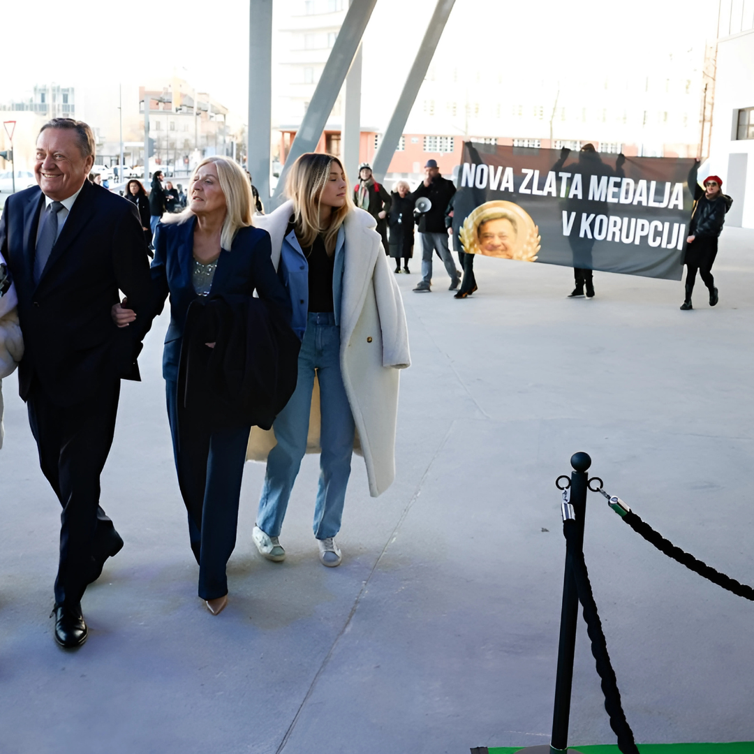 Protestna akcija ob otvoritvi Ilirije