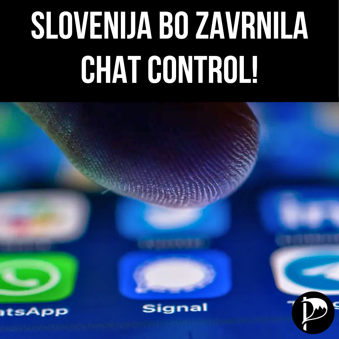 Slovenija bo zavrnila Chat Control!