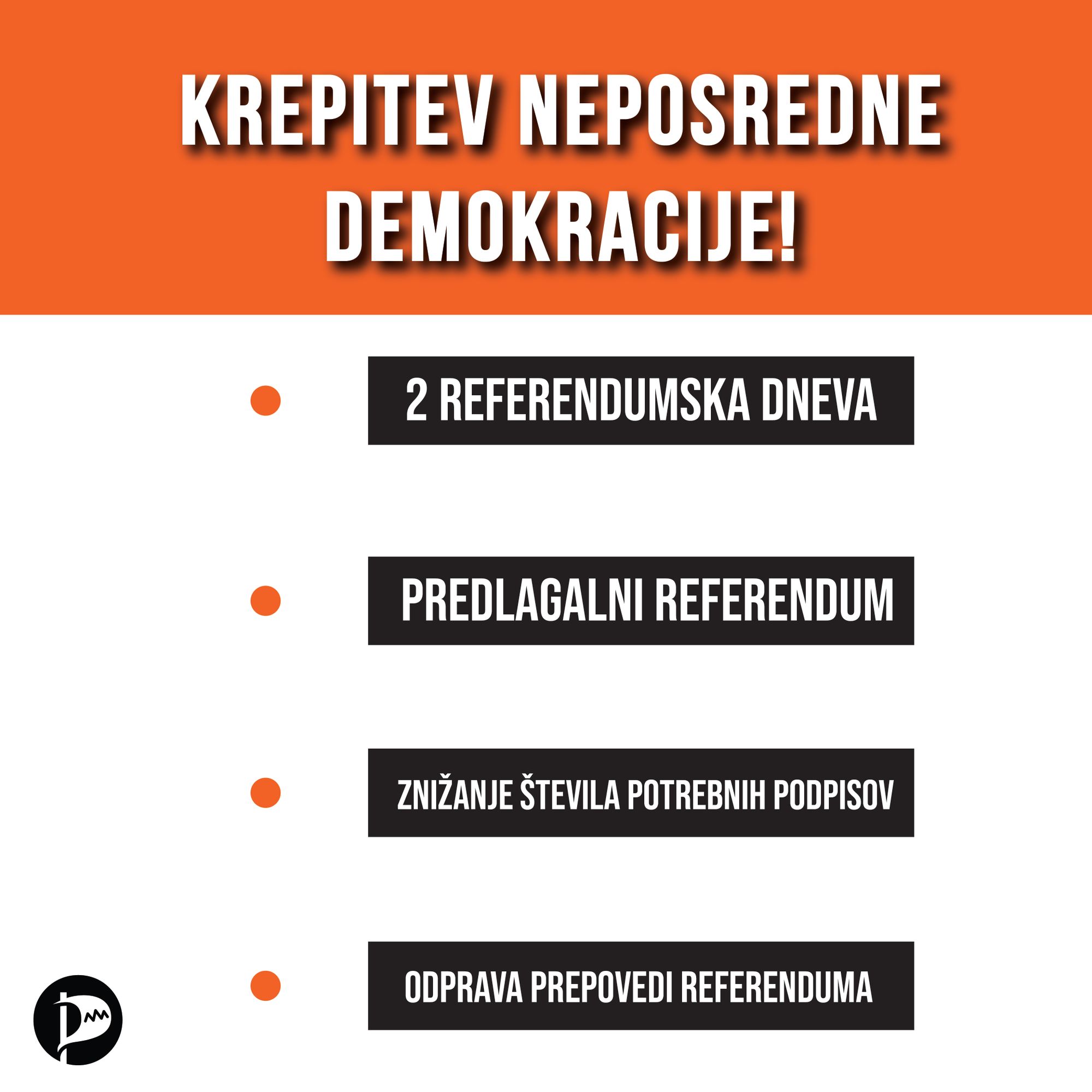 Predlogi za krepitev neposredne demokracije