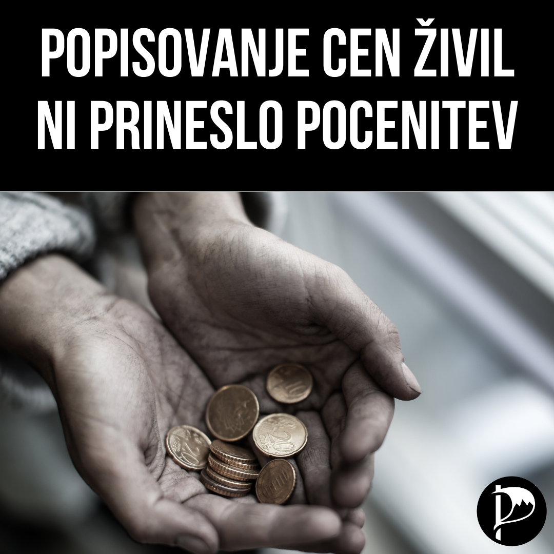 Popisovanje cen živil ni prineslo pocenitev