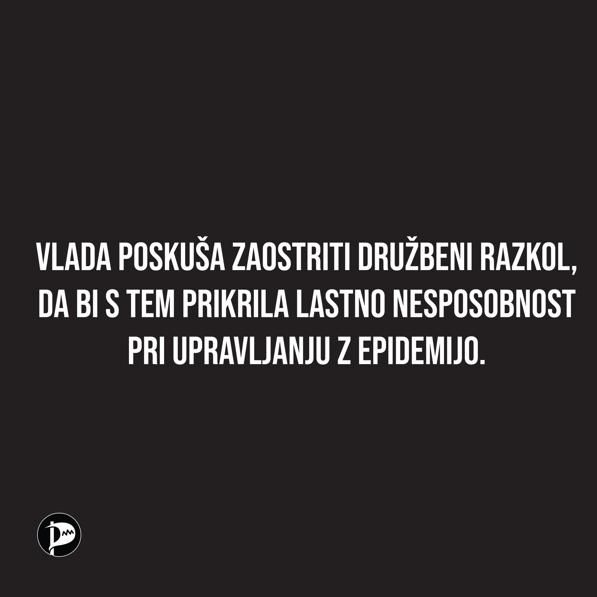 Zgrešena koronska politika trenutne vlade