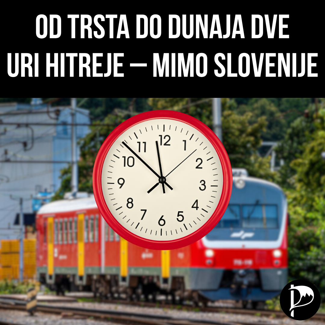 Vlak med Trstom in Dunajem bo dve uri hitrejši – mimo Slovenije