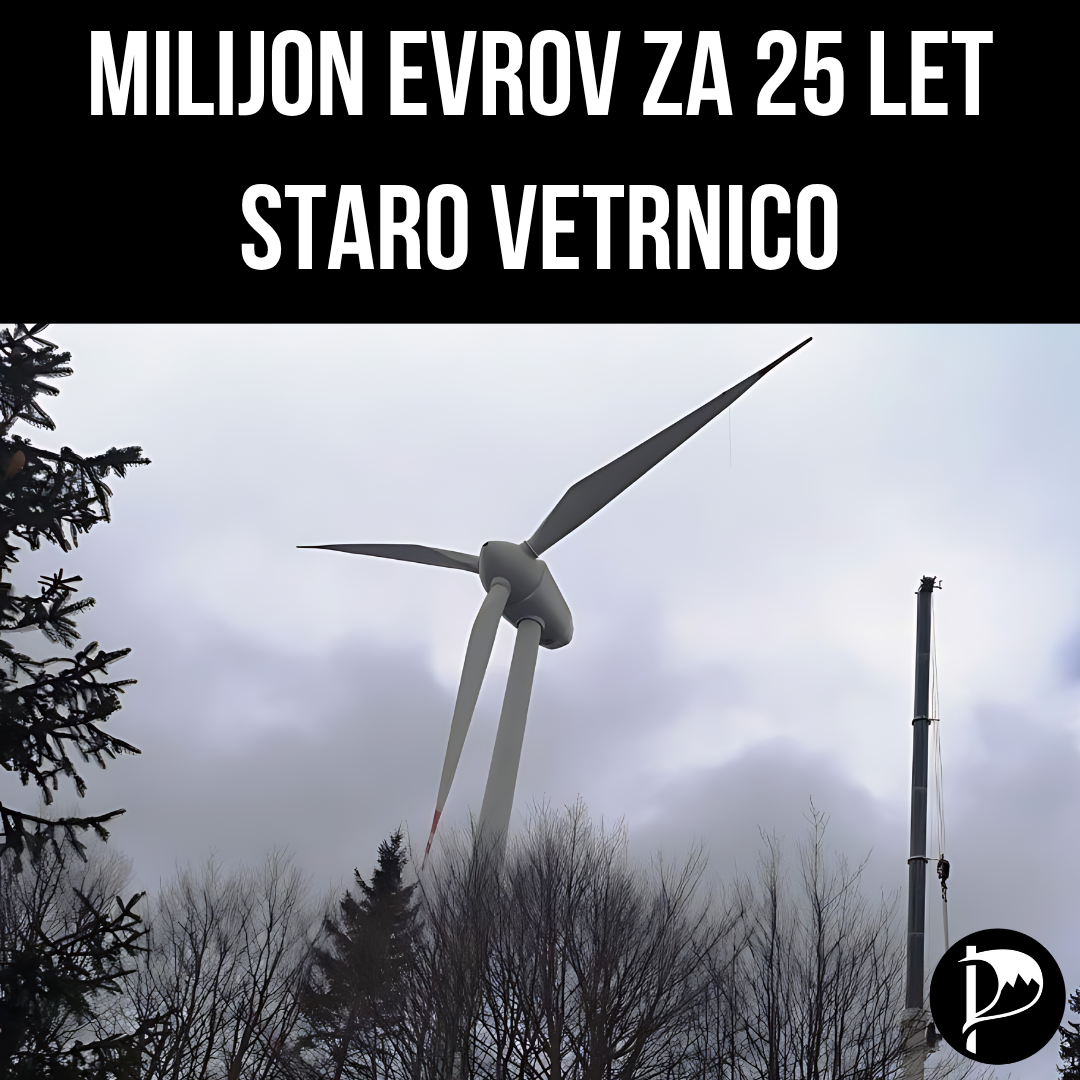 Milijon evrov javnega denarja za 25 let staro in neuporabno vetrnico